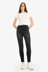 Skinny Fit High Waist Ankle Length Jeans