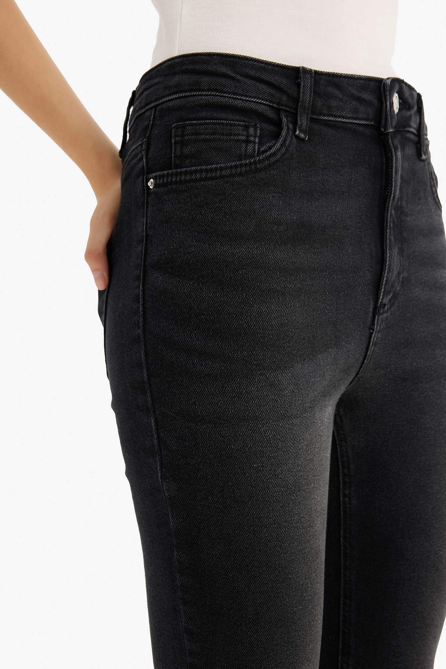 Skinny Fit High Waist Ankle Length Jeans