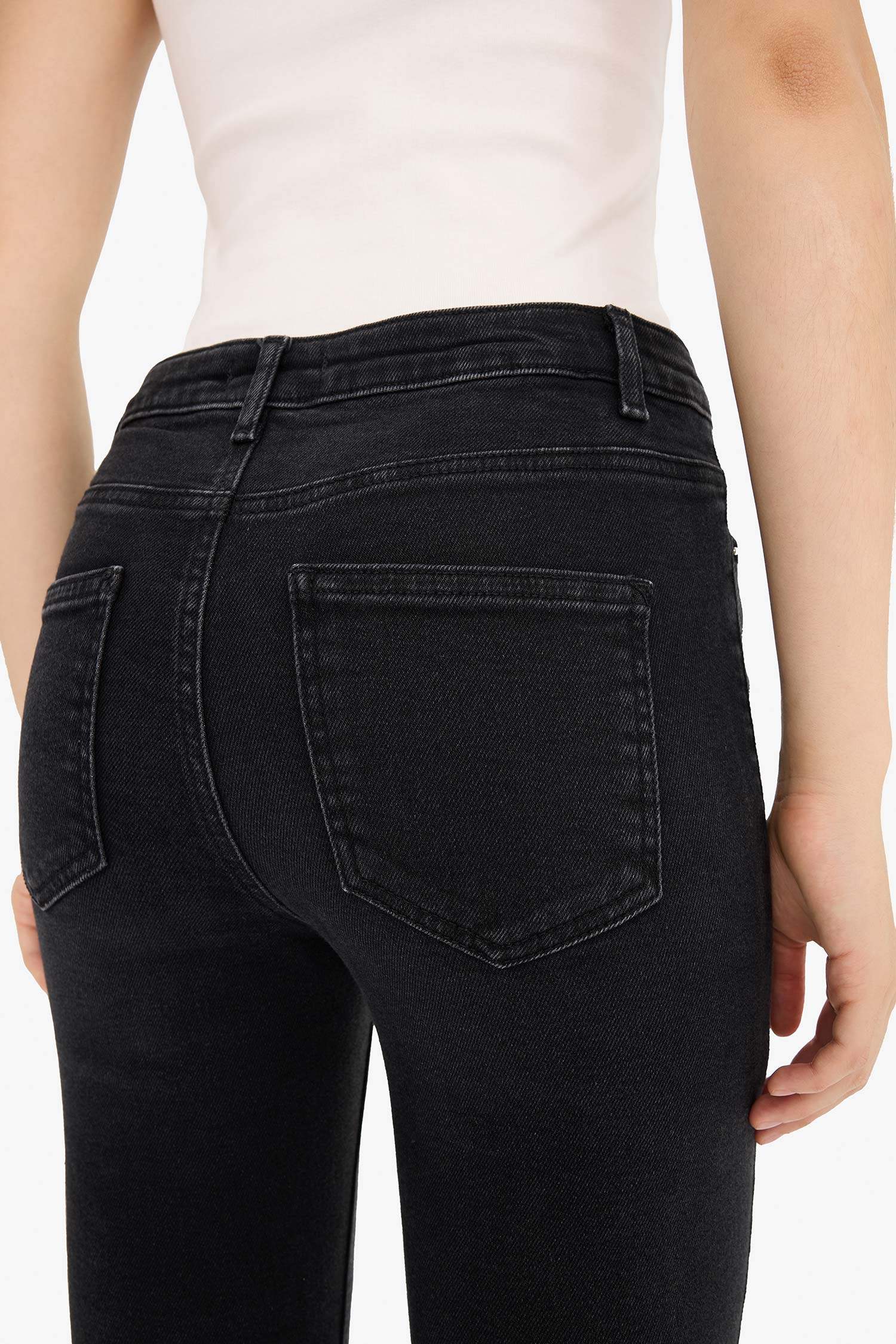 Skinny Fit High Waist Ankle Length Jeans