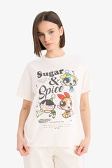 Cool PowerPuff Girls Oversize Wide Fit Short Sleeve T-Shirt
