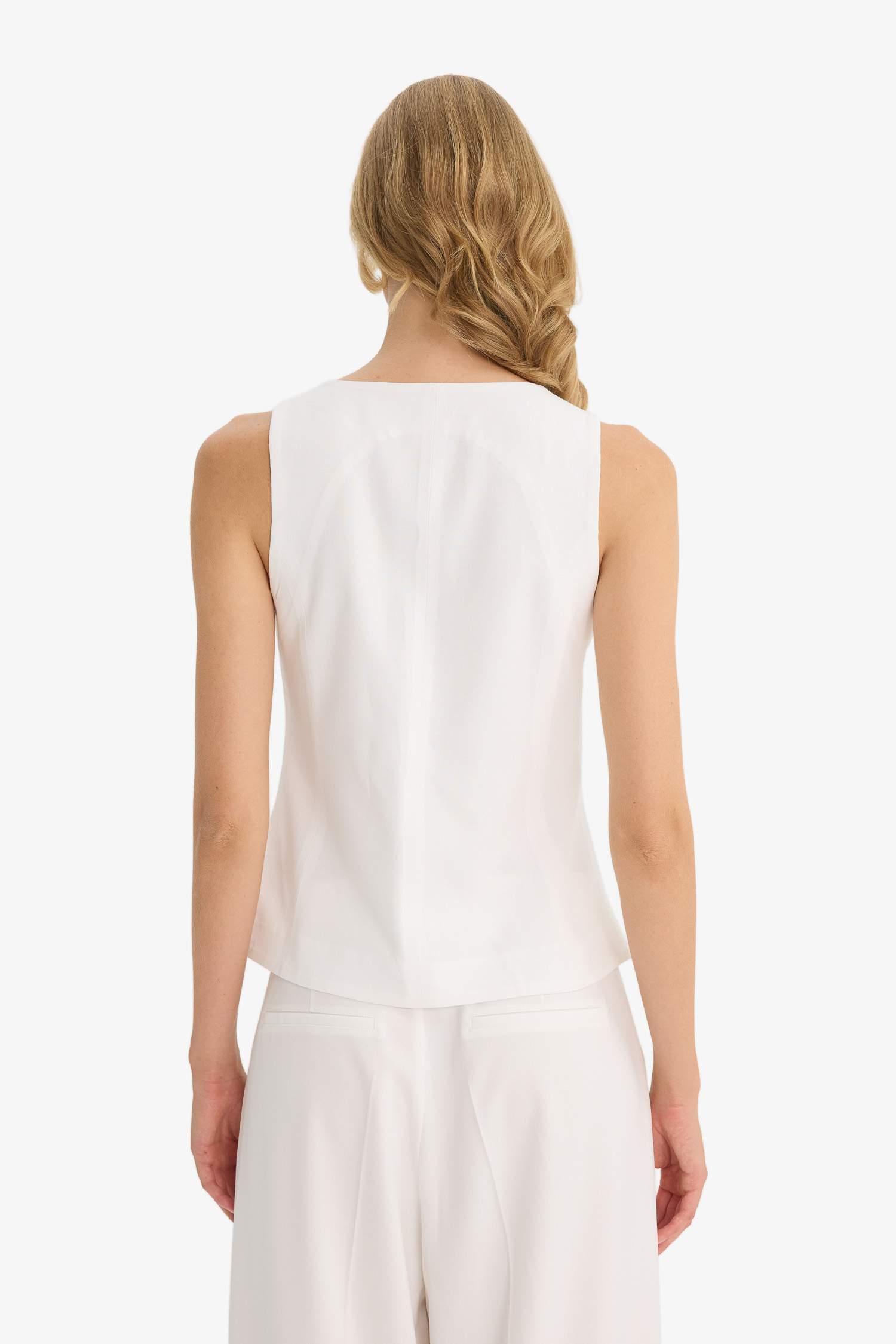 Slim Fit Crew Neck Vest