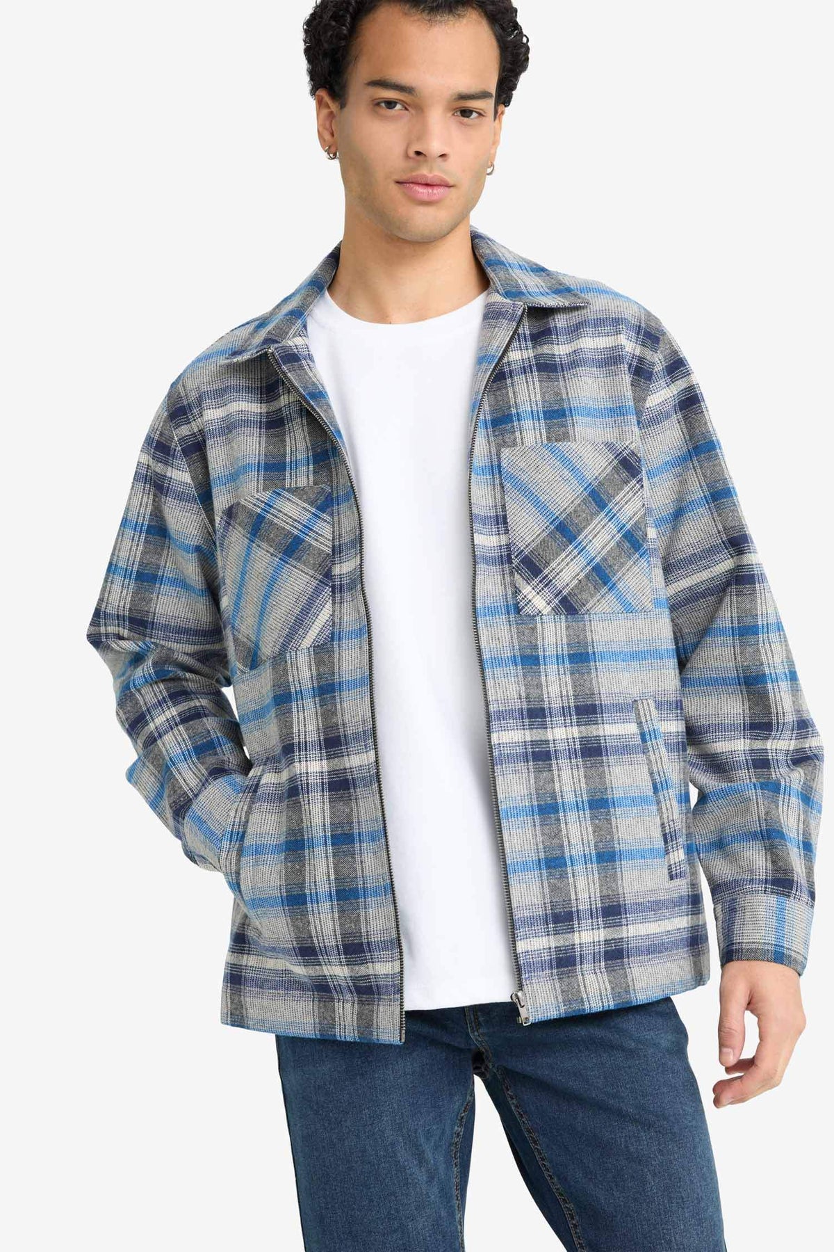 Regular Fit Flannel Long Sleeve Shirt