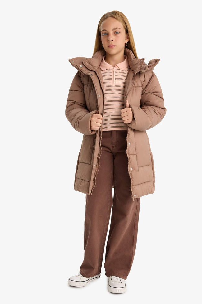 Girls Waterproof Hooded Parka Main Image