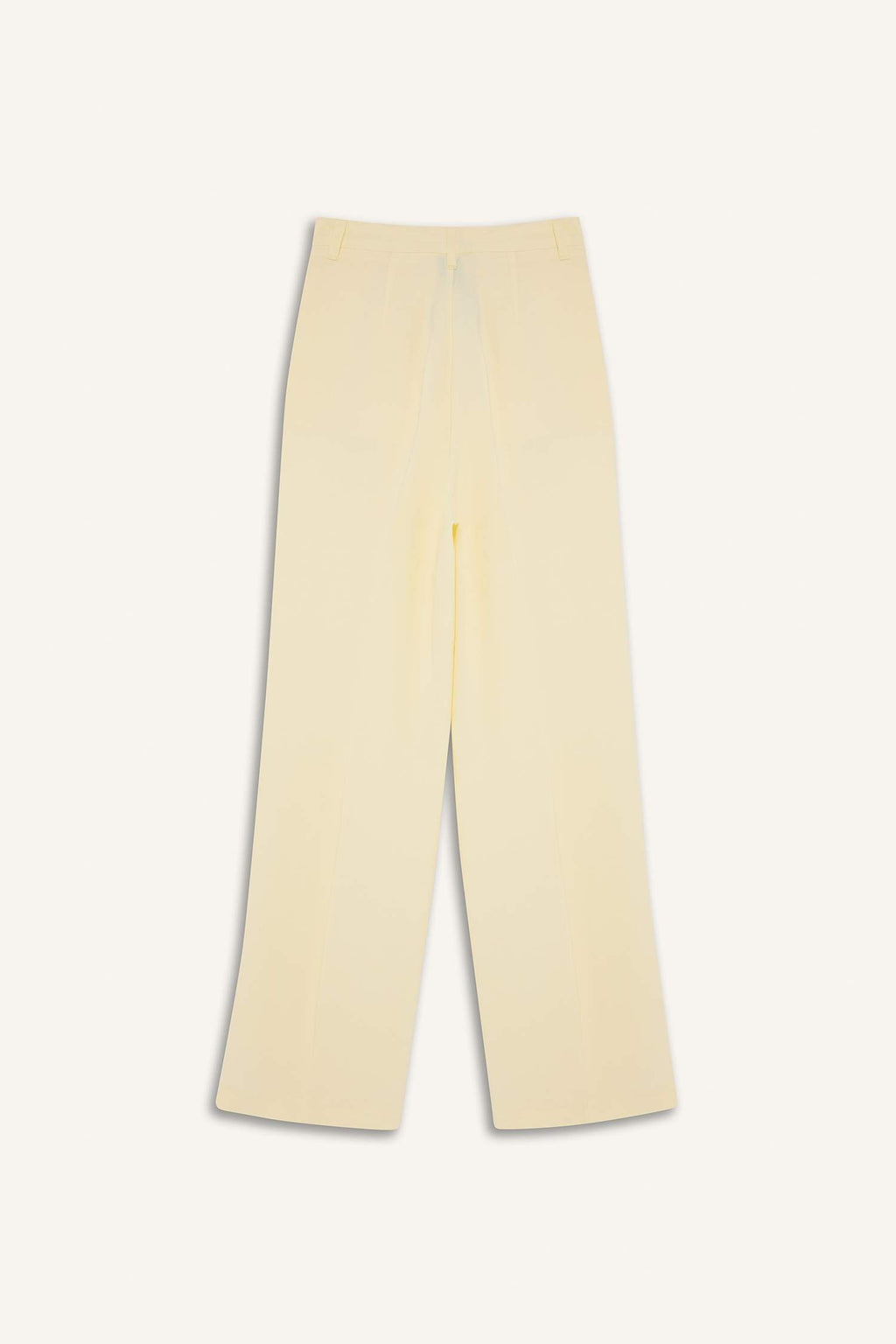 High Waist Straight Fit Linen Fabric Trousers