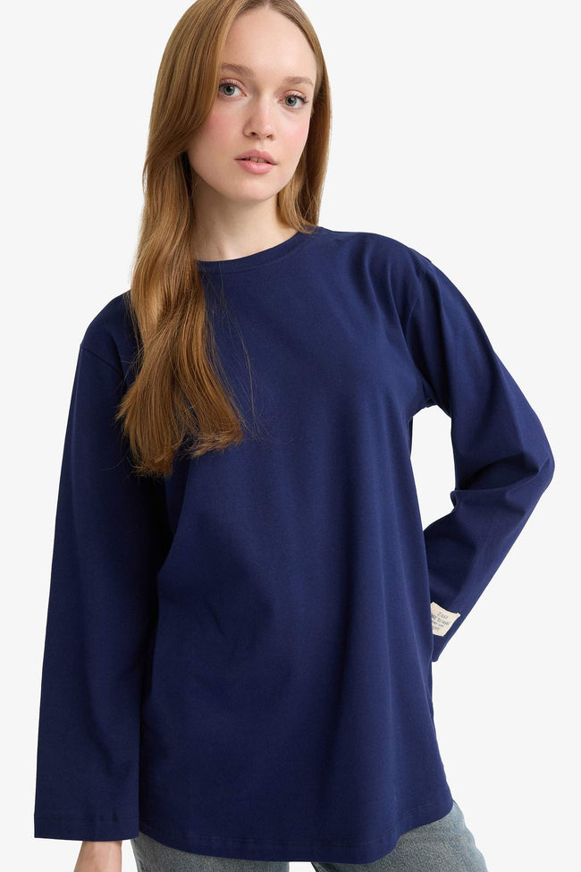Regular Fit Long Sleeve Tunic Hover Image