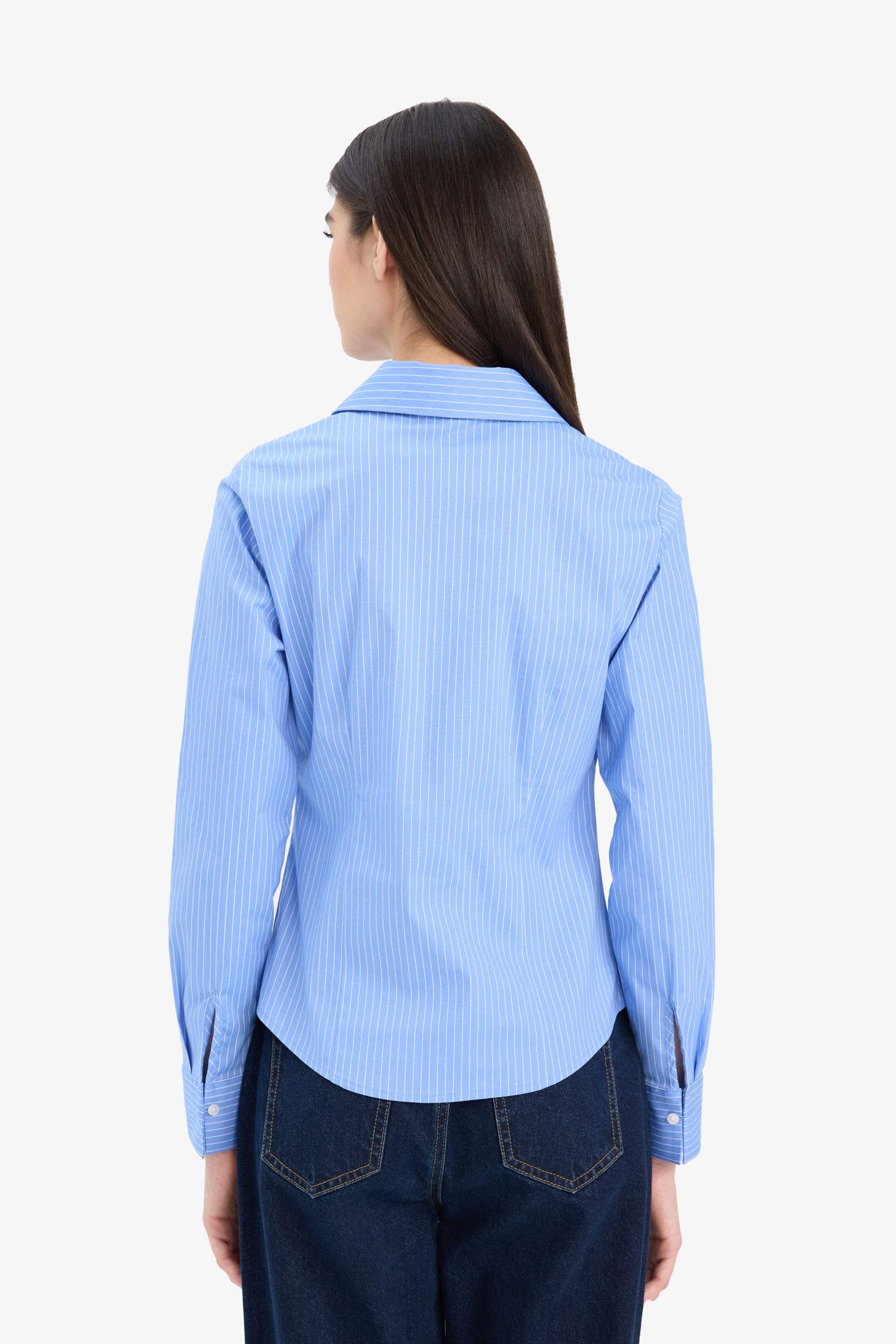 Bengaline long sleeve fitted shirt