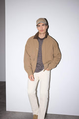 Regular Fit Shirt Collar Jacket with Inner Pockets