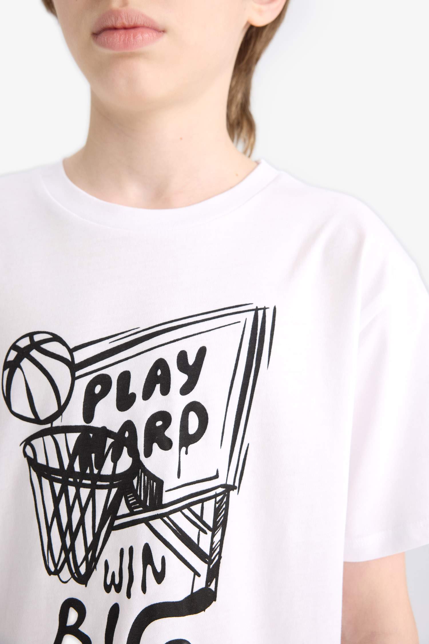 Boy Crew Neck Printed Short Sleeve T-Shirt