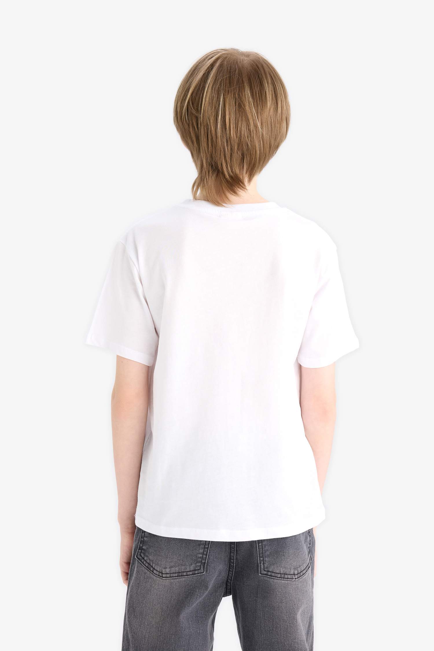 Boy Crew Neck Printed Short Sleeve T-Shirt