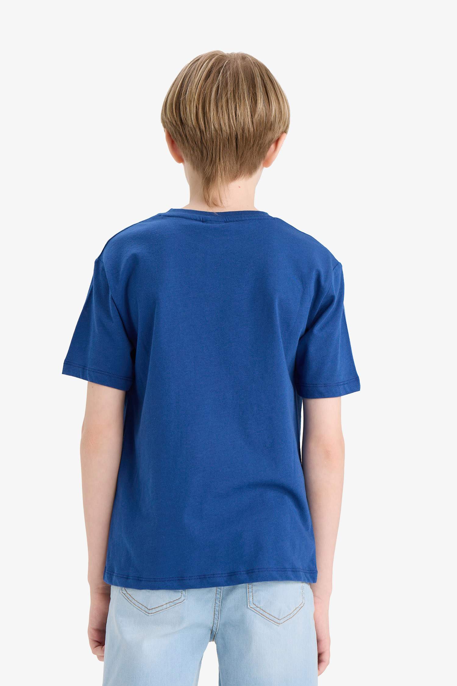 Boys Crew Neck Printed Short Sleeve T-Shirt