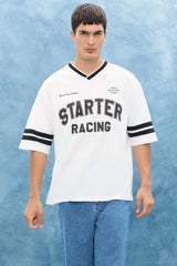 Loose Fit Crew Neck Printed Short Sleeve T-Shirt