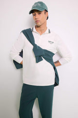 DeFactoFit Standard Fit Polo Neck Printed Sports T-Shirt