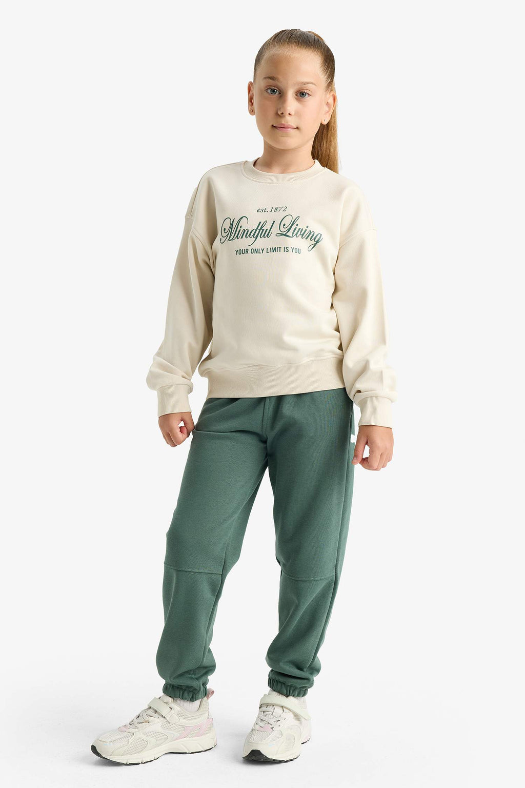 Girls Elastic Waist Jogger Sweatpants