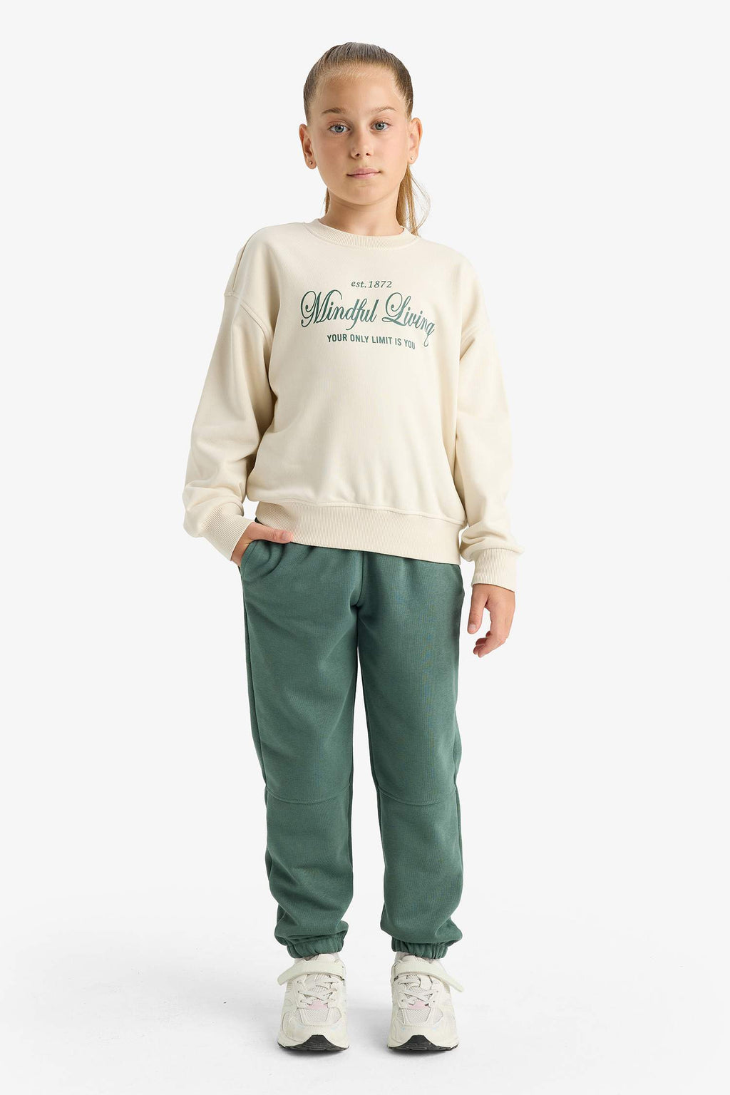 Girls Elastic Waist Jogger Sweatpants