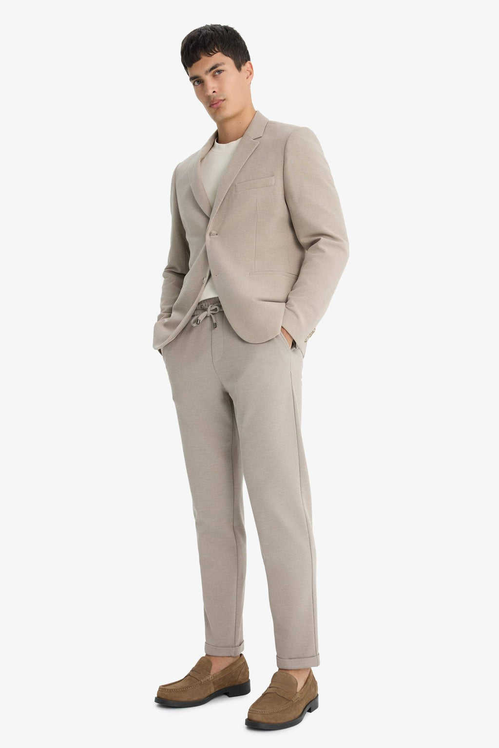 Jogger Fit Short Leg Cotton Trousers