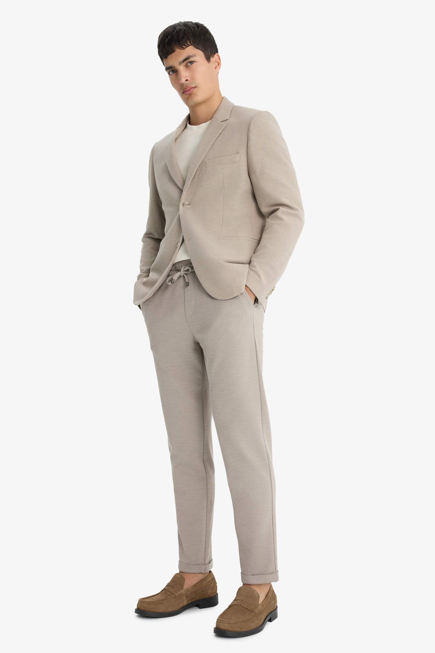 Jogger Fit Short Leg Cotton Trousers