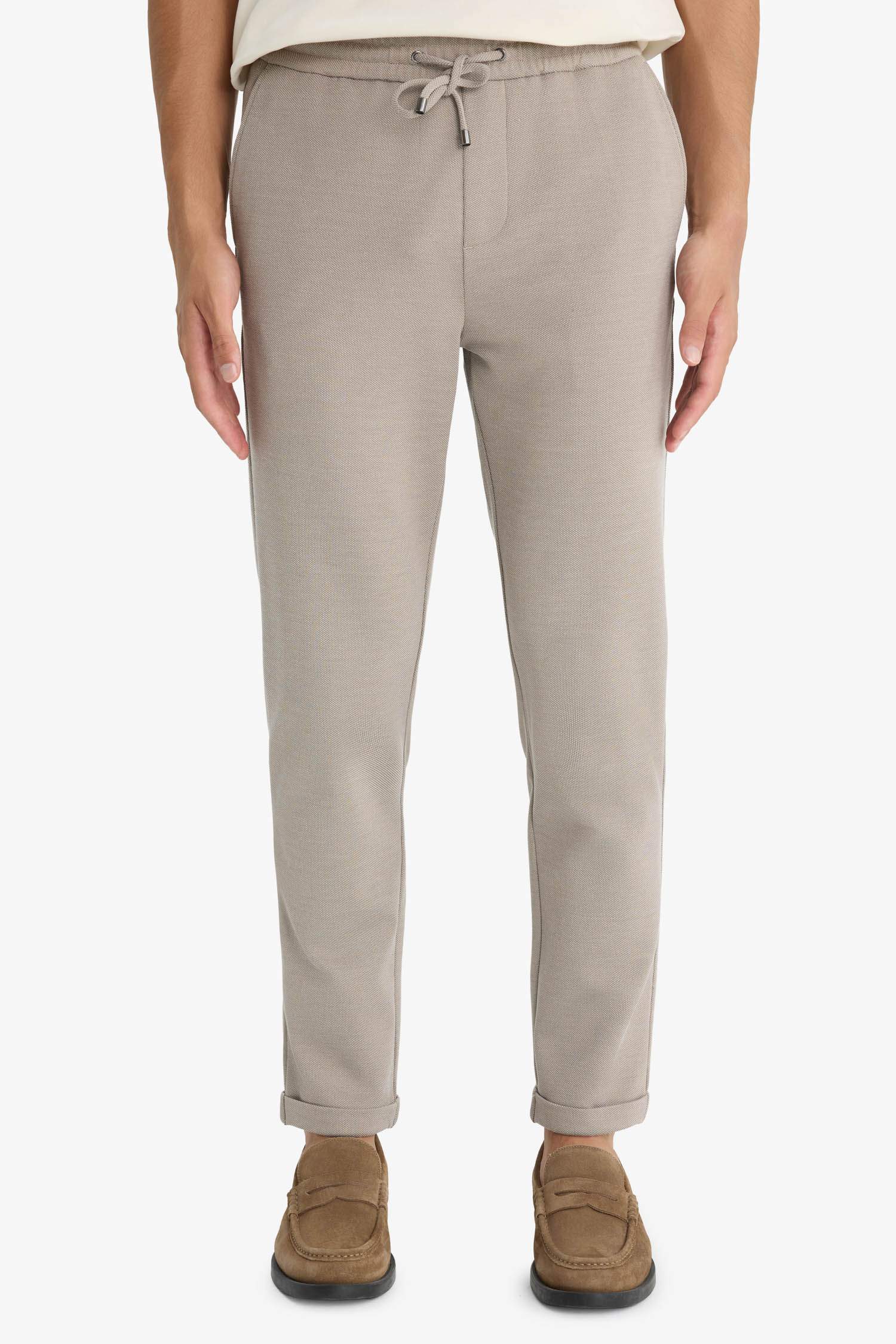 Jogger Fit Short Leg Cotton Trousers