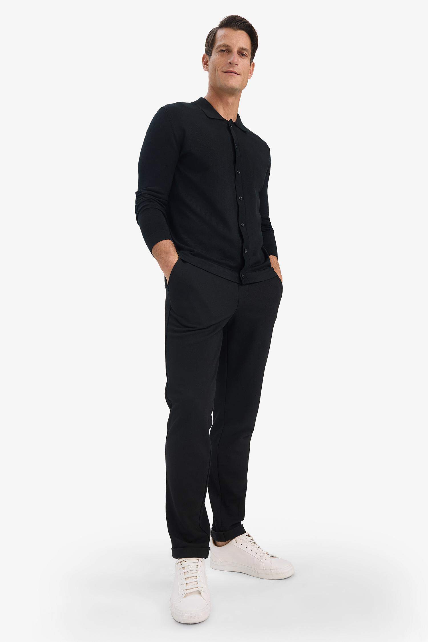 Jogger Fit Short Leg Cotton Trousers