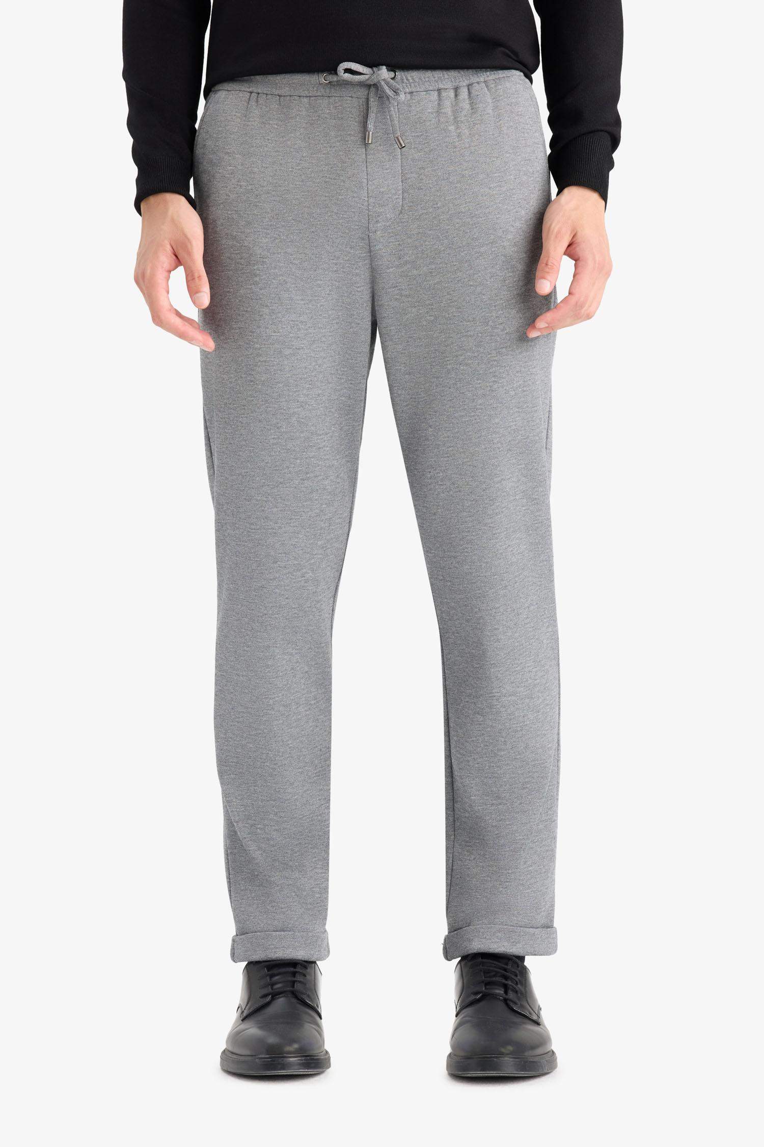 Jogger Fit Short Leg Cotton Trousers