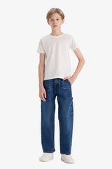 Boys Wide Leg Straight Leg Jeans