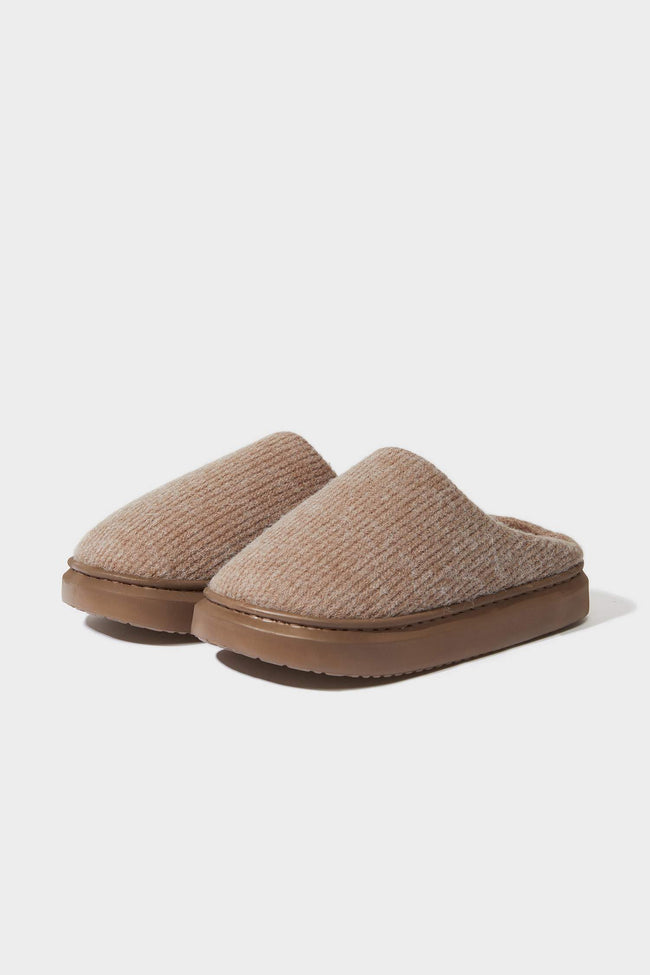 Man Flat Sole Home Slippers Hover Image