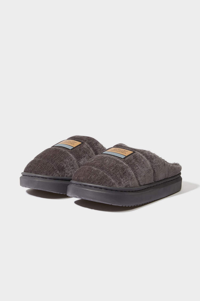 Man Flat Sole Home Slippers Hover Image