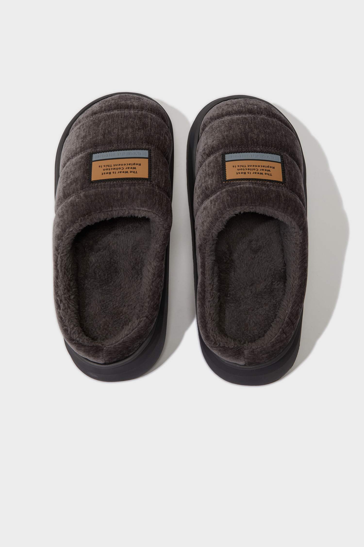 Man Flat Sole Home Slippers
