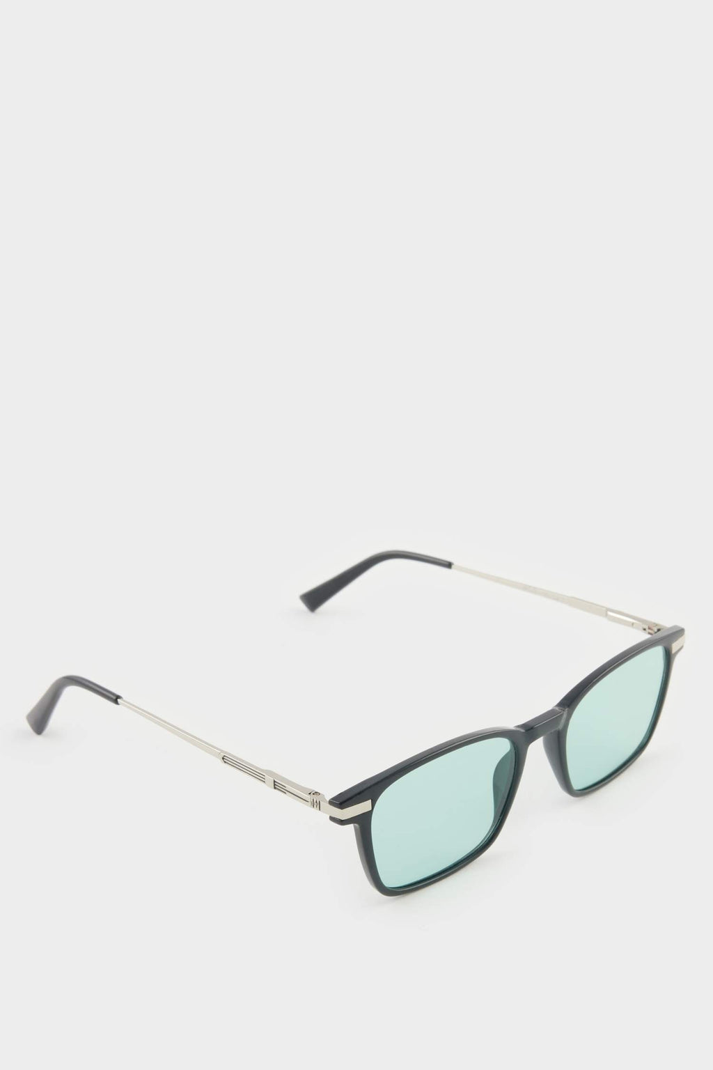 Men's Classic Square Brown Metal Frame Brown Lens Polarized Sunglasses