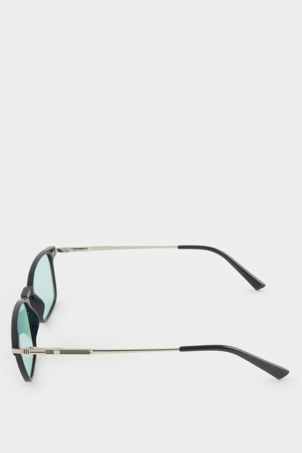 Men's Classic Square Brown Metal Frame Brown Lens Polarized Sunglasses