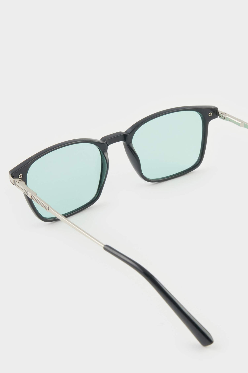 Men's Classic Square Brown Metal Frame Brown Lens Polarized Sunglasses