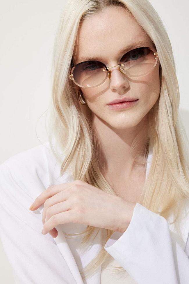 Women Round Sunglasses Hover Image