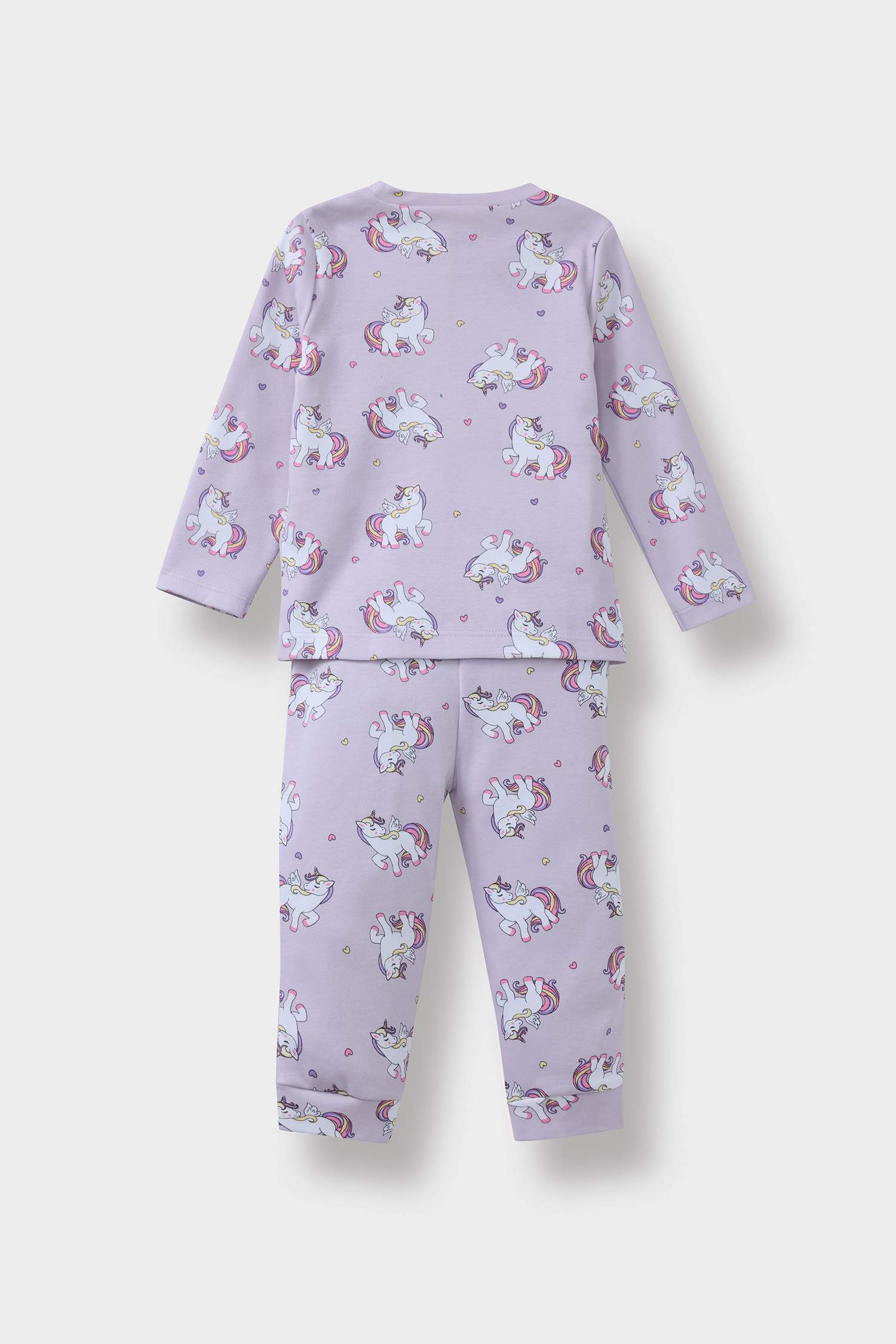 Baby Girl Pajama Set Unicorn Printed Long Sleeve Top and Long Bottoms