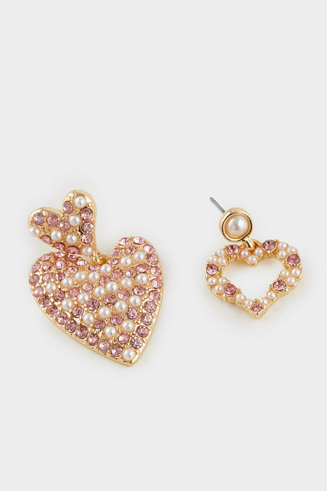 Women 2-Piece Pink Earrings Main Image