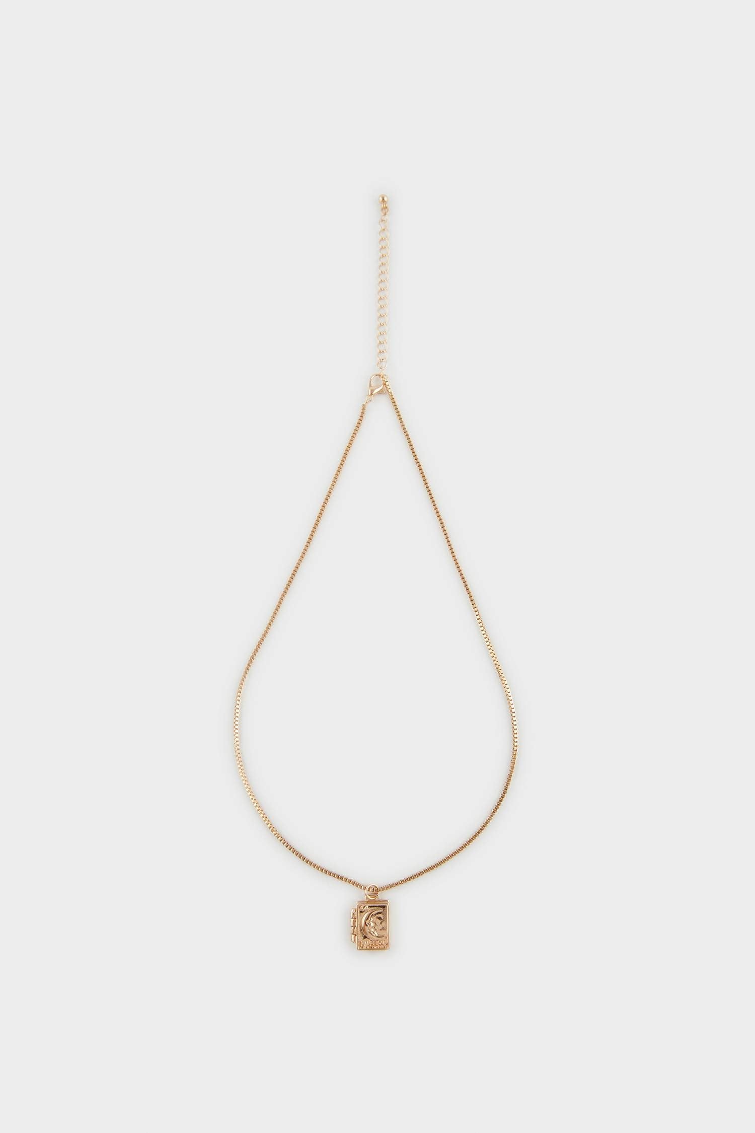 Women Moon Themed Gold Necklace