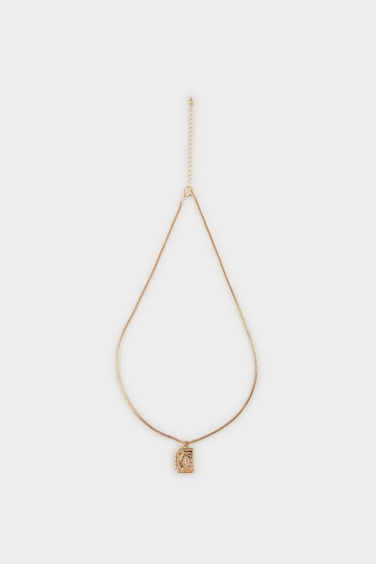 Women Moon Themed Gold Necklace