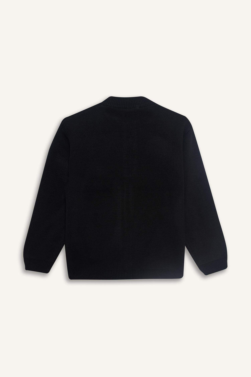 Boys Half Zippered Cardigan