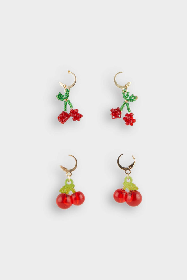 Women's 2-Pack Cherry Earrings Hover Image