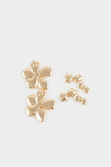 women 2-Pack Flower Earrings