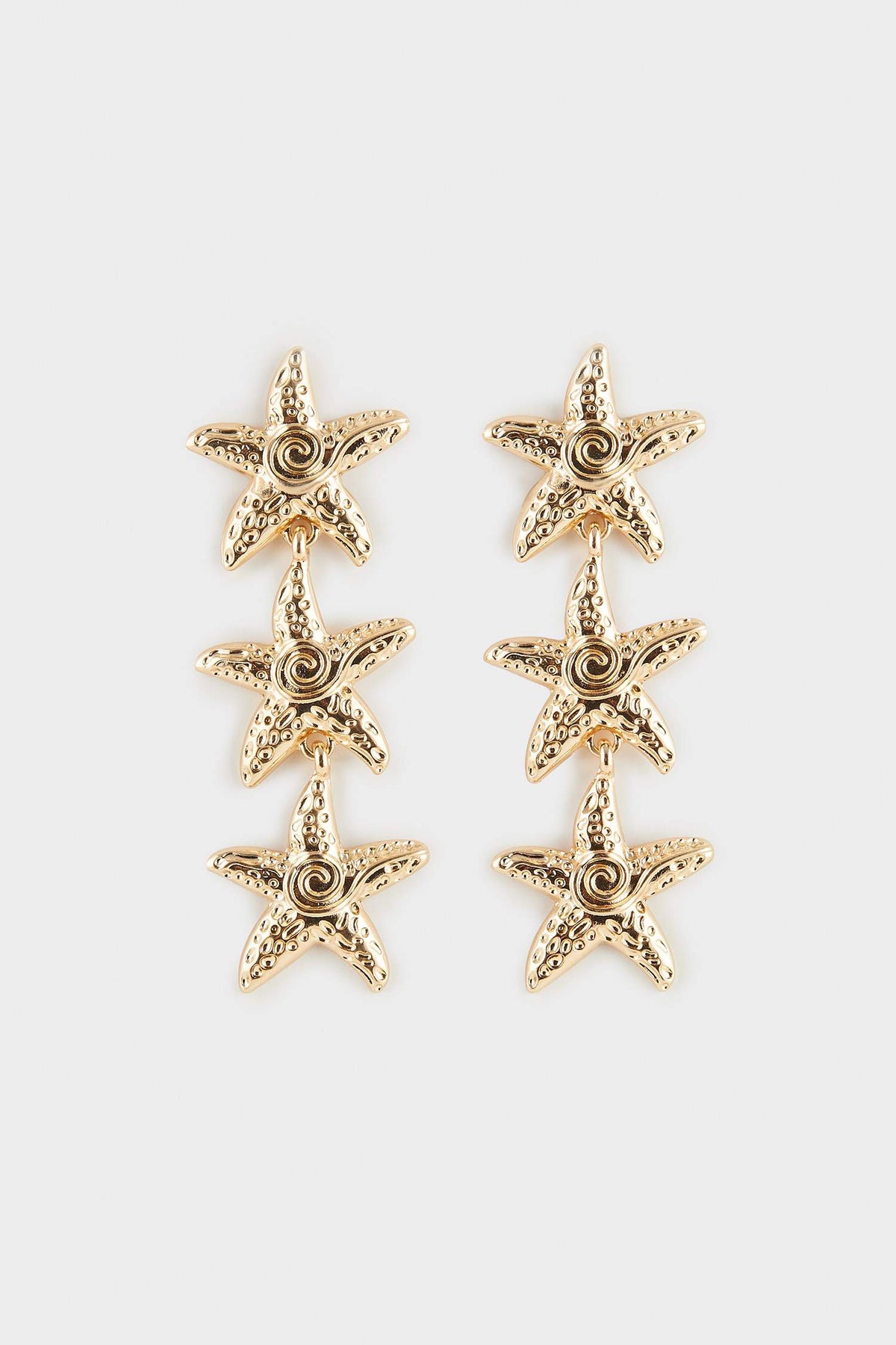 Women Star Gold Earrings