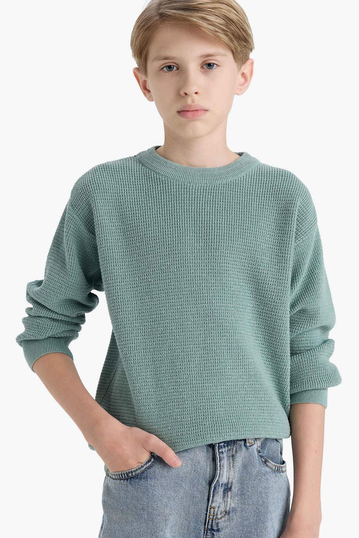 Boys Crew Neck Knitwear Sweater