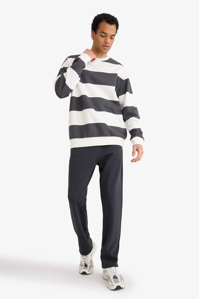 Regular Fit Sweatpants with Drawstring Waist and Straight Leg Hover Image