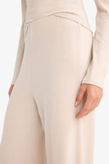 Wide Leg Sweatpants with Elastic Waistband