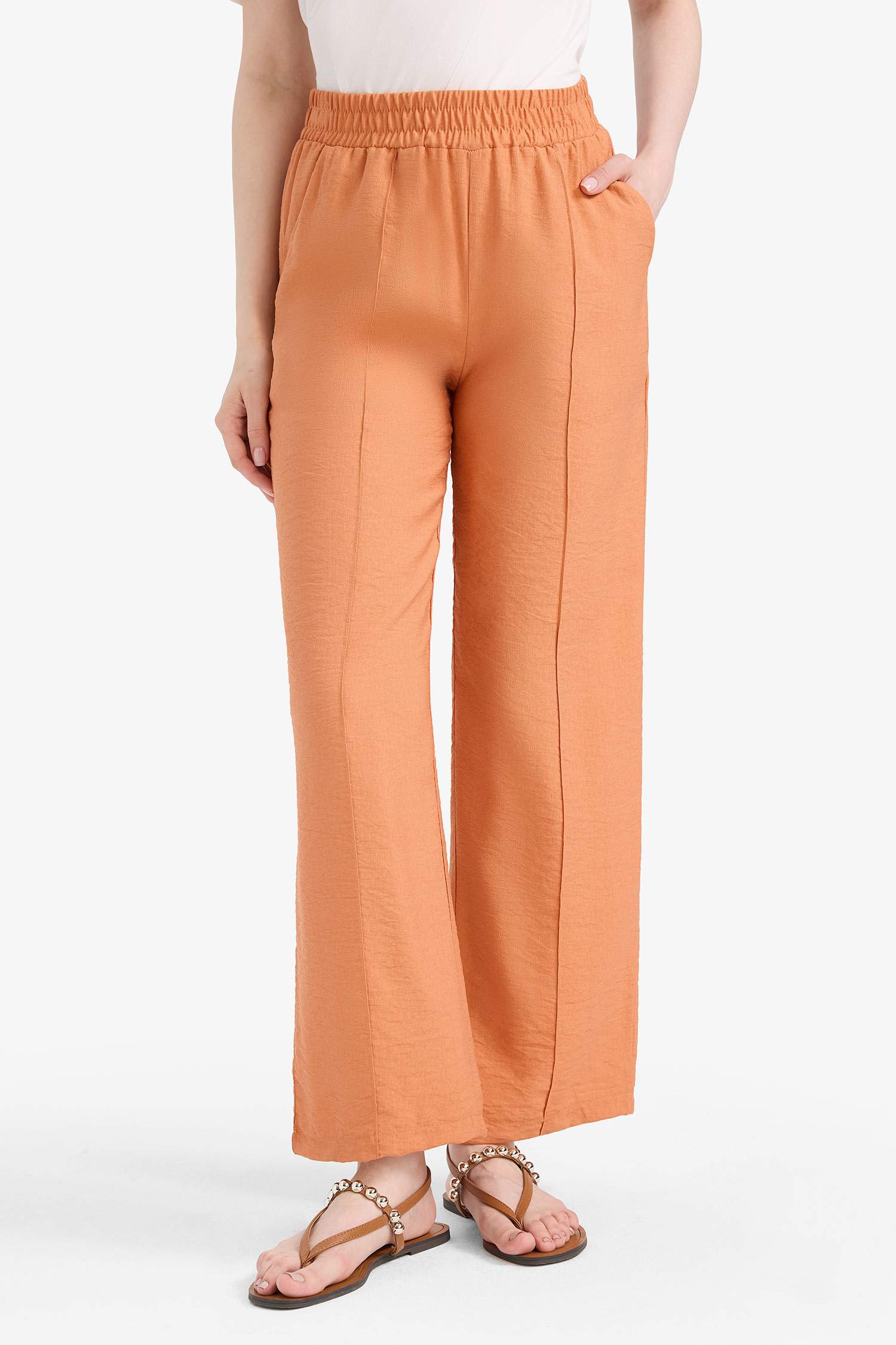 Regular Fit Regular Hem Trousers