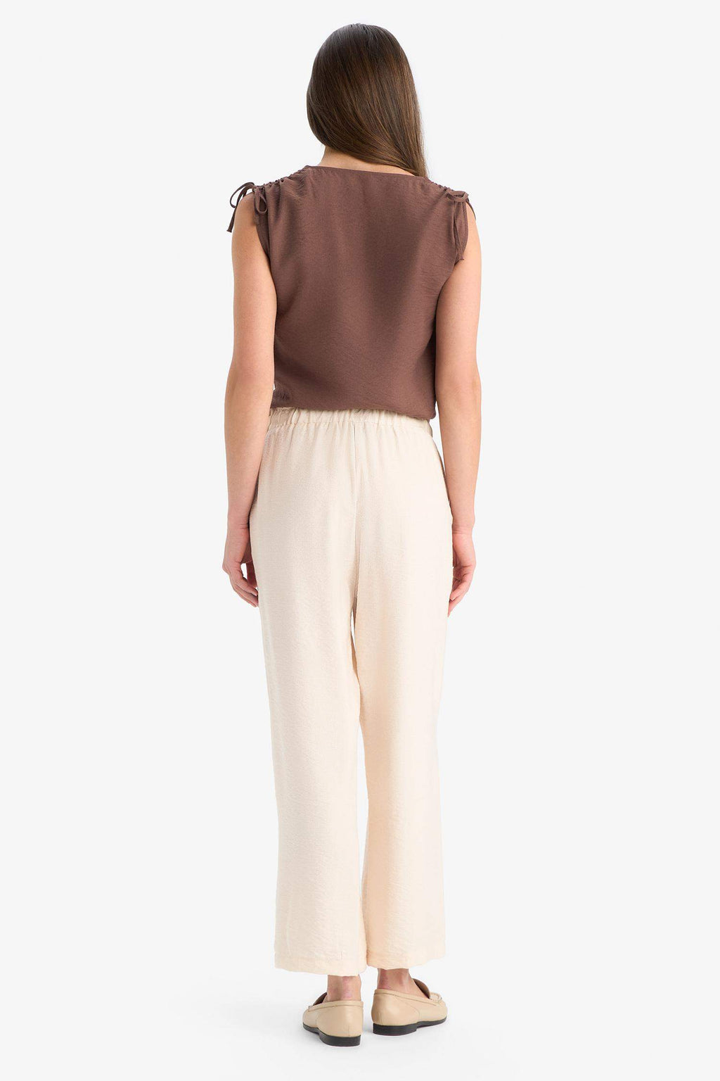 Regular Fit Wide Leg Trousers