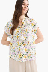 Regular Fit Flap Collar Short Sleeve Shirt