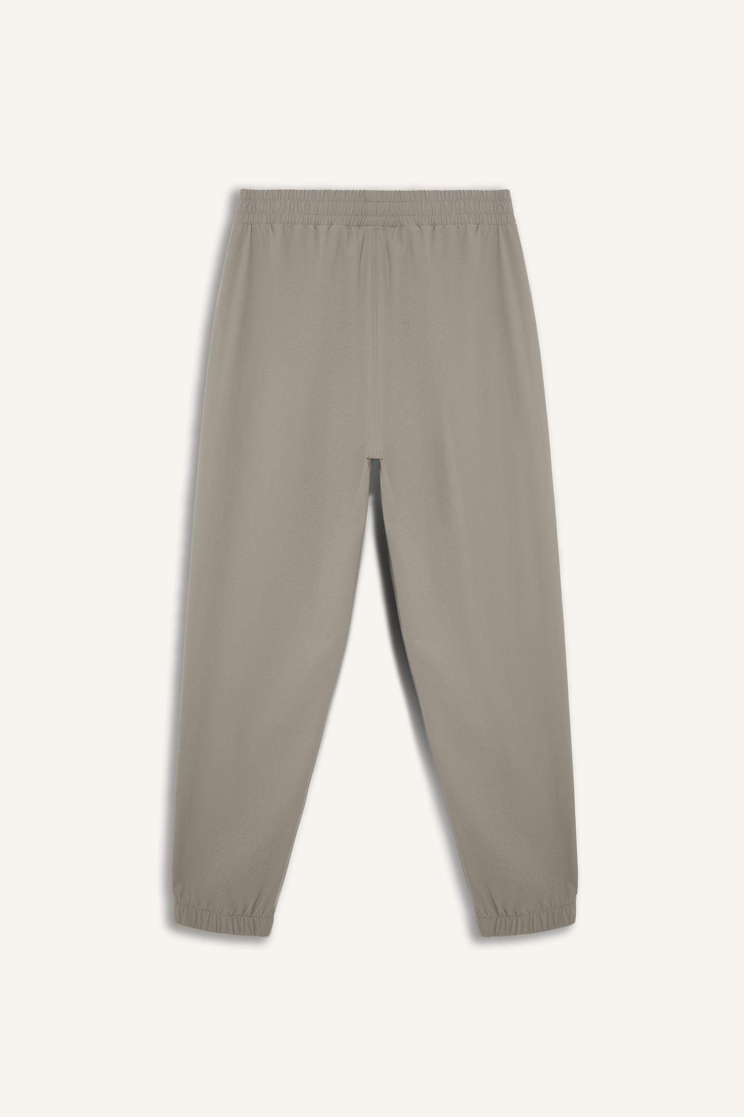 Slim Fit Narrow Cut Woven Sports Jogger Sweatpants with Zip Pockets