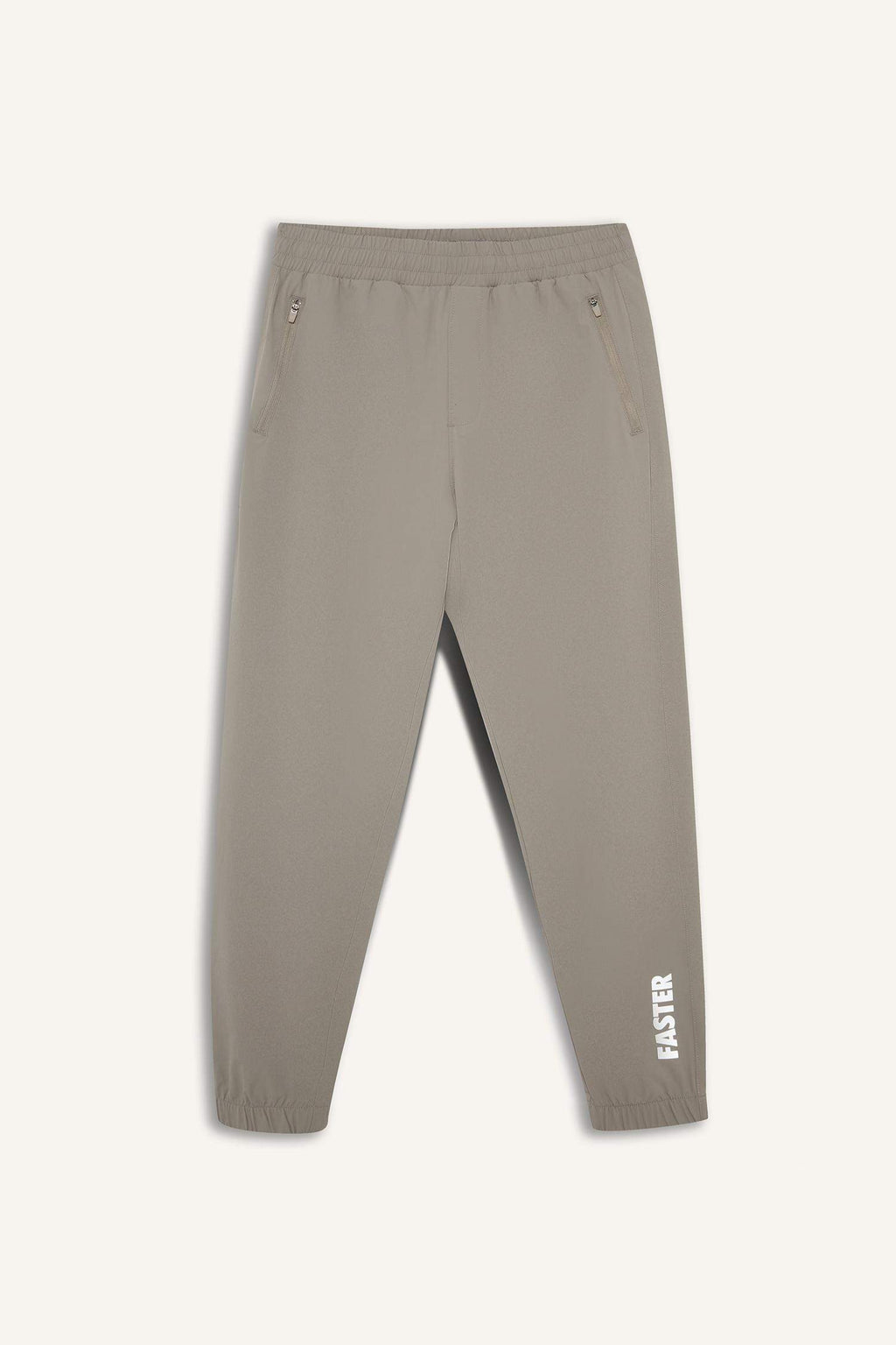 Slim Fit Narrow Cut Woven Sports Jogger Sweatpants with Zip Pockets