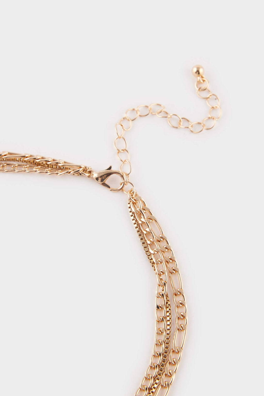 Women 3-Piece Black Stone Gold Necklace