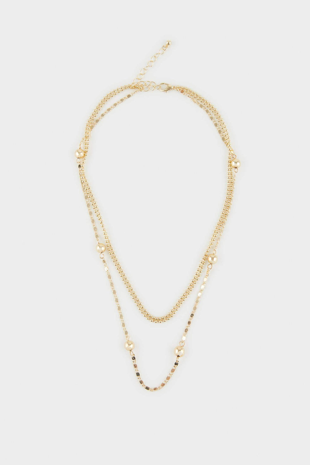 Women's 2-Piece Gold Necklace