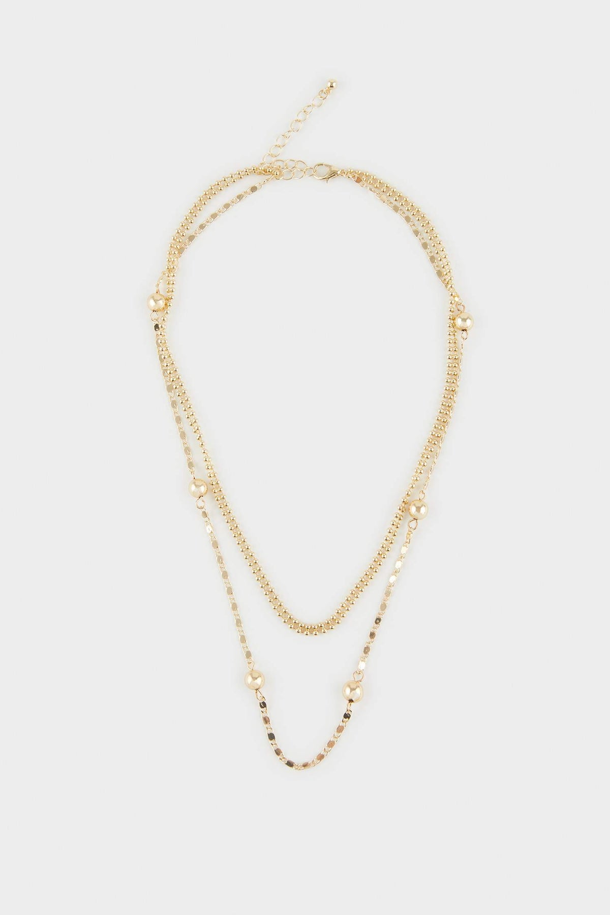 Women's 2-Piece Gold Necklace